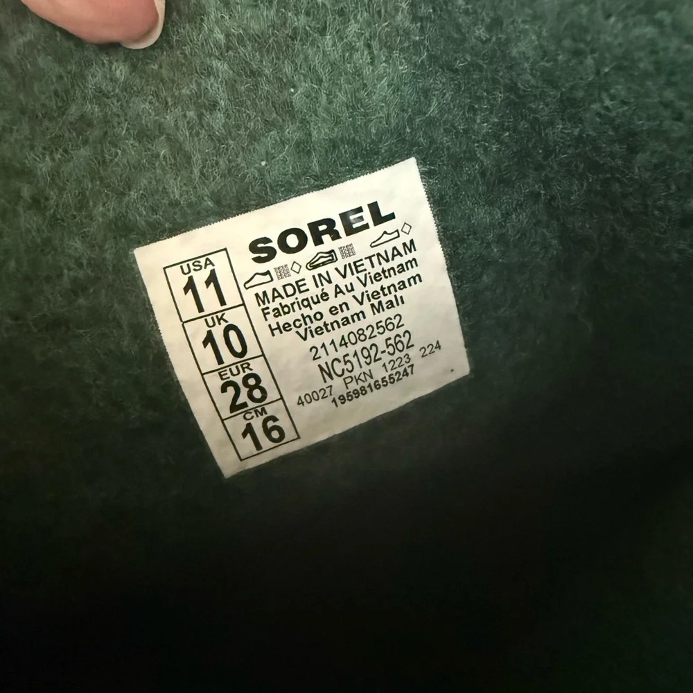 Sorel Green Winter Boots kids